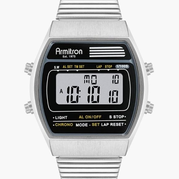 Armitron Accessories Armitron Sport Watch Retro Mens Digital Chronograph Bracelet Watch